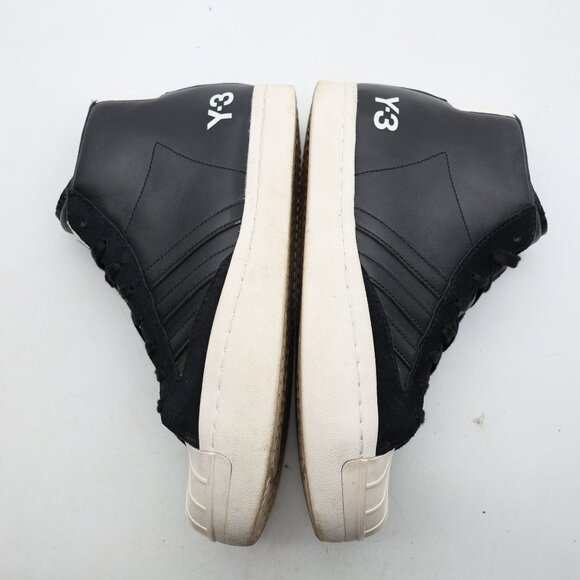 Adidas Y-3 Pro Model Men's Size 7.5 Black Leather Casual Athletic Sneakers - Picture 8 of 10